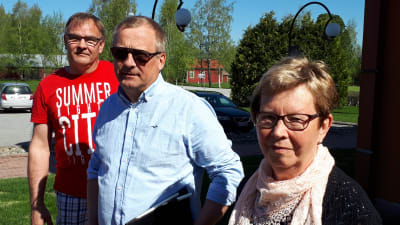 Björn Sundqvist, Greger Forsblom (SFP) och Ulla Kjellman