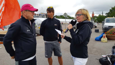 Denis Strandell, Christian Kamp och Tiina Grönroos.