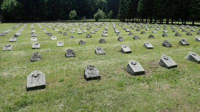 Begravningsplats för första världskrigets offer i Slovenien.