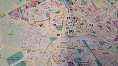 Karta över Karleby.