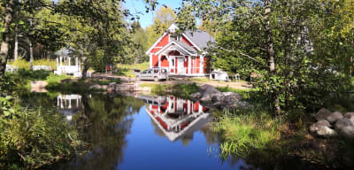 Ny stuga i finskt stil vid Kiiskilä gård, Viborg 