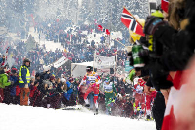 Världscupveckoslutet i Holmenkollen resulterar alltid en stor folkfest.