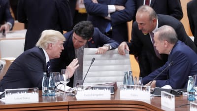 Donald Trump och Recep Tayyip Erdogan träffades senast vid G20-toppmötet i Hamburg i somras men relationerna har stadigt försämrats sedan dess