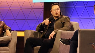 Elon Musk på spelmässan E3 2019.