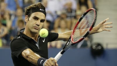 Roger Federer i US Open i tennis 2014.