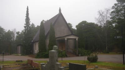 Gravkapell på Hangö nya begravningsplats.