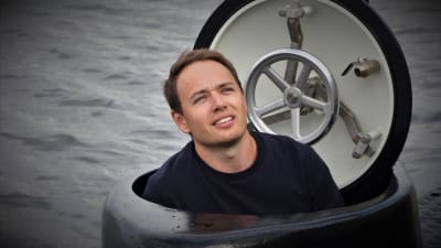 Martin Hedin in his U-Boat