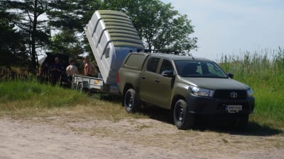 Armens bil på strand
