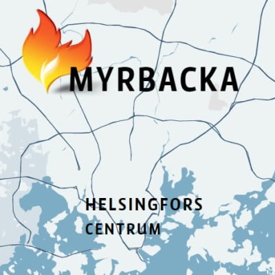 Karta över Helingforsregionen.