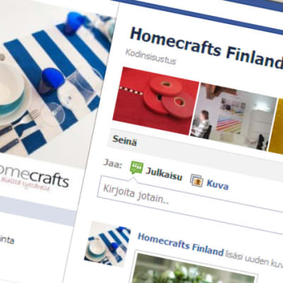 Homecrafts Finlandin facebook-sivu.