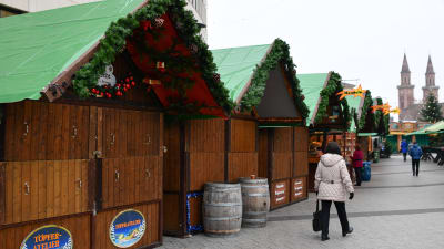Julmarknaden i Ludwigshafen, Tyskland, fredagen 16.12.2016