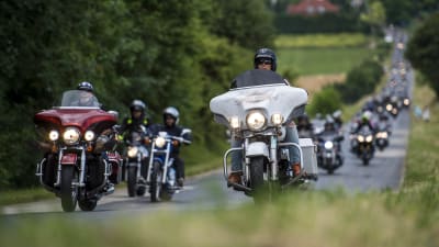 Harley-Davidson-evenemang i Ungern i juni 2017.