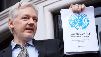 Julian Assange år 2016. 
