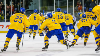 Sveriges juniorer i Kanada.