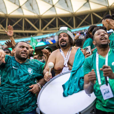 Saudiska fotbollsfans i Qatar 2022