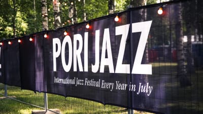 Pori Jazz Festival skylt.