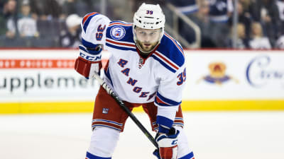 Nicklas Jensen i New York Rangers tröja.