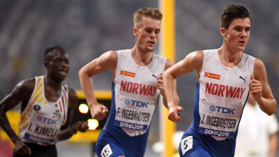 Jakob och Filip Ingebrigtsen löper i VM