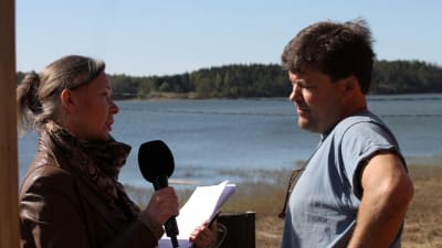 Tomas Östermalm intervjuas av Monica Forssell