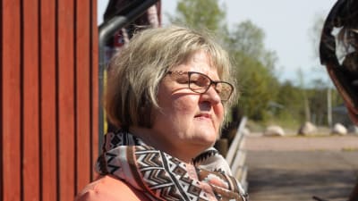 Kimitoönsutvecklingschef Gilla Granberg på Kalkholmen