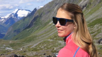 Mikaela Hollsten på Strynefjellet