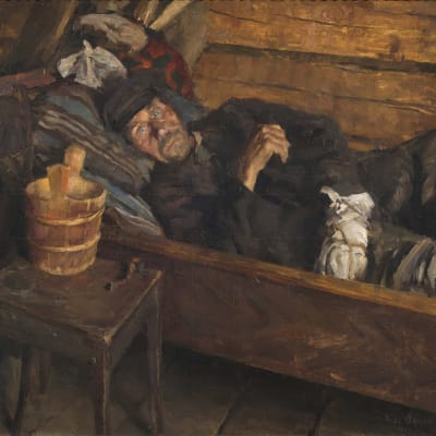 Akseli Gallen-Kallelas oljemålning Sårfeber.