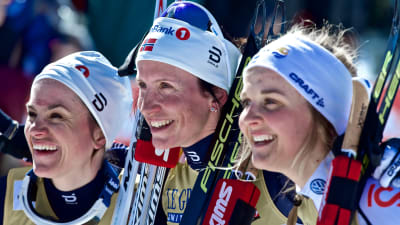 Heidi Weng, Marit Björgen, Stina Nilsson.