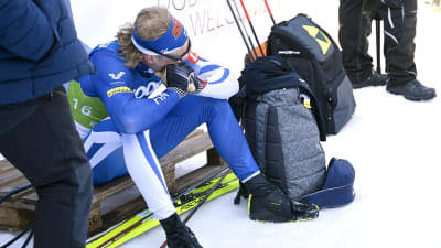 Iivo Niskanen ser besviken ut efter VM-lopp.