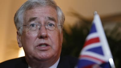 Storbritanniens försvarsminister Michael Fallon