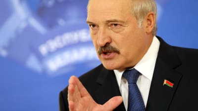 Aleksandr Lukasjenko segrade i presidentvalet 11.10.2015.