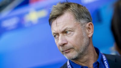 Sveriges förbundskapten Peter Gerhardsson på en match.