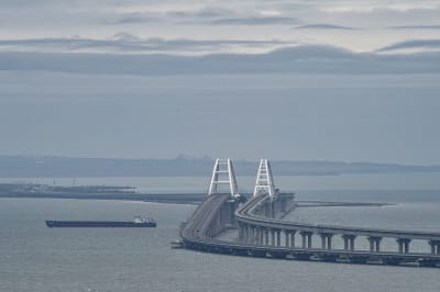 Kertjbron mellan Krim och Ryssland. 