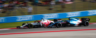 Kimi Räikkönen och Fernando Alonso i farten.