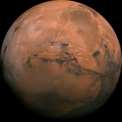 Mars-planeetta koko