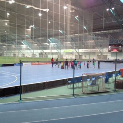 Till vardags fylls Botniahallen bland annat av skolgrupper.