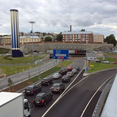 Ruuhkaa Rantatiellä.