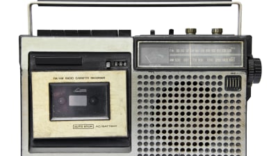 Äldre kassettbandspelare