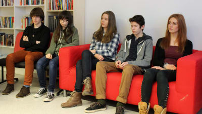 Spanska elever i Lovisanejdens högstadium.