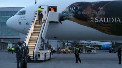 Saudiaraberna anländer till Sankt Petersburg och Ryssland den 9 juni.