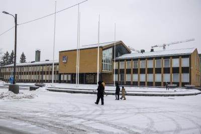 Vanda stadshus på vintern.