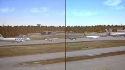 Simulator för utbildning av flygledare.