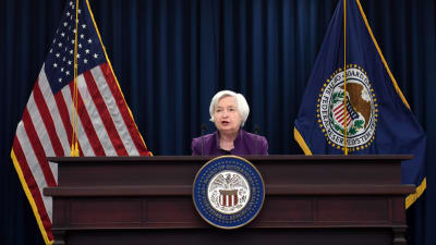 Janet Yellen på USA:s centralbanks presskonferans 14.6.2017