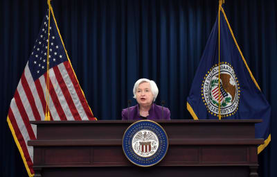 Janet Yellen på USA:s centralbanks presskonferans 14.6.2017