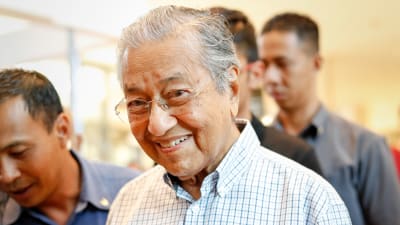Porträtt på Malaysias premiärminister.