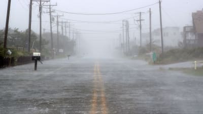 Översvämning på motorväg i North Carolina den september. 