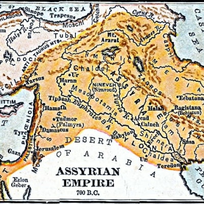Muinainen Assyrian valtakunta noin 700 eaa.