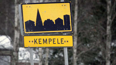 Trafikmärke i Kempele.