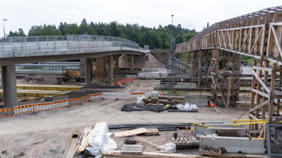 Karis Järnvägsbro under konstruktion