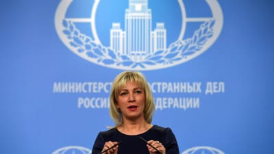 Det ryska utrikesministeriets talesperson Maria Zacharova