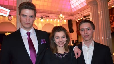 Hanken Fashion Night 2015. Robin Uljas, Miranda Panula, Tuomas Mustamäki.